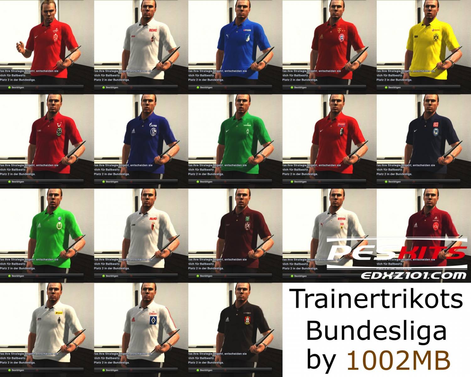 Тренировочные формы Бундеслиги для PES 2012